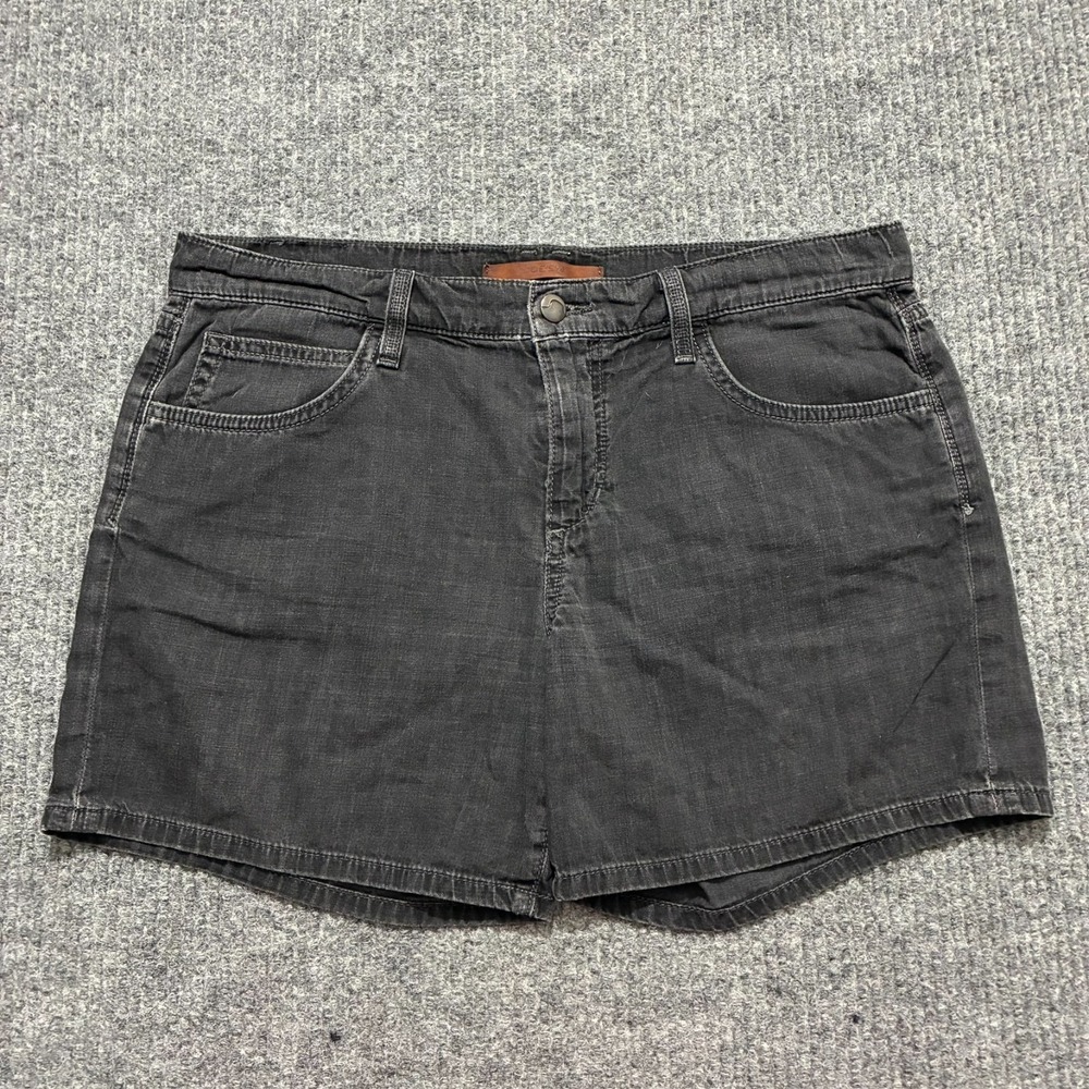 Joe's JJ Womens Shorts‎ Size 28 Black Denim 100% Cotton Casual Mid Rise